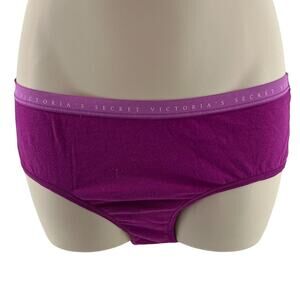 Victoria's Secret Fuschia Cotton Signature Waistband Hiphugger Hipster Large